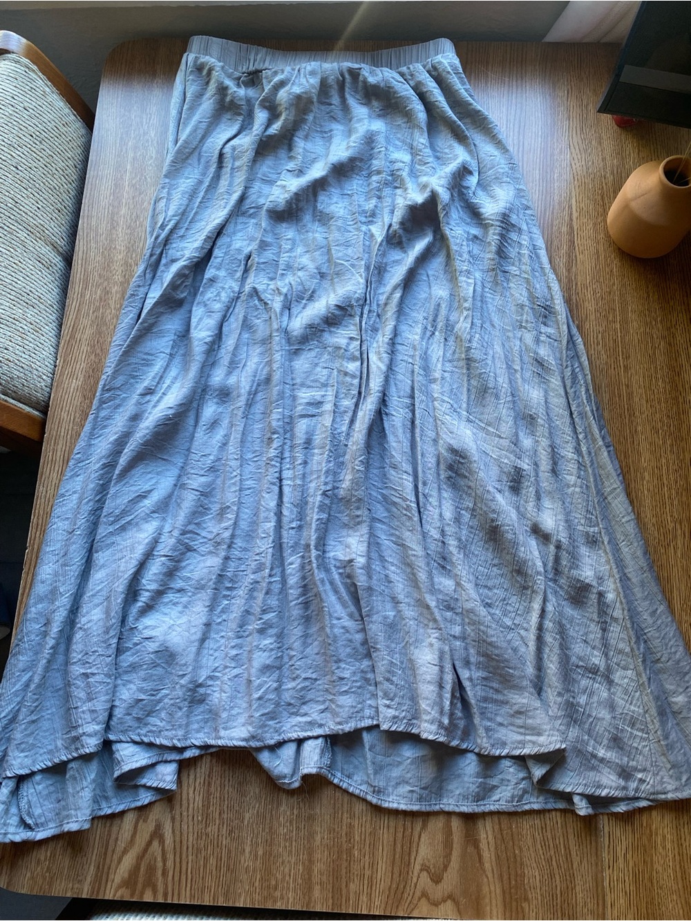 Grey Lightweight Women's Midi Skirt